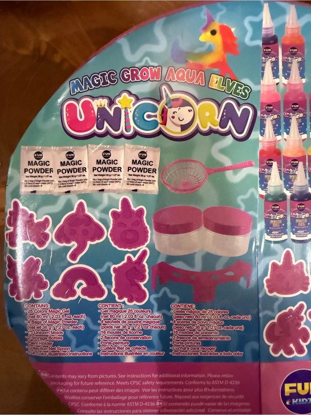 NEW SEALED FUN KIDZ Unicorn Magic Grow Aqua Elves Kids Craft Kit GREAT GIFT